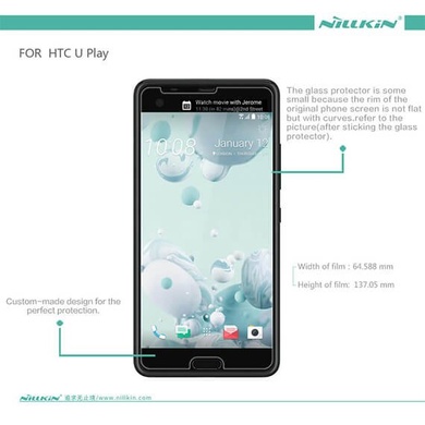 Защитная пленка Nillkin Crystal для HTC U Play, Анти-отпечатки