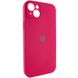 Чехол Silicone Case Full Camera Protective (AA) для Apple iPhone 13 (6.1") Красный / Rose Red