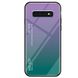 TPU+Glass чохол Gradient HELLO для Samsung Galaxy S10, Фіолетовий