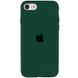 Чехол Silicone Case Full Protective (AA) для Apple iPhone SE (2020) Зеленый / Forest green