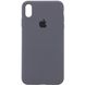 Чохол Silicone Case Full Protective (AA) для Apple iPhone XS Max (6.5 "), Сірий / Dark Grey