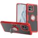 TPU+PC чехол Deen CrystalRing for Magnet (opp) для Xiaomi Redmi Note 10 5G / Poco M3 Pro Бесцветный / Красный