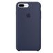 Чехол Silicone Case (AA) для Apple iPhone 7 plus / 8 plus (5.5") Темный Синий / Midnight Blue