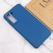 TPU чохол Bonbon Metal Style для Samsung Galaxy S21 FE, Синий / Denim Blue