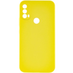 Чохол Silicone Cover Lakshmi Full Camera (AAA) для Motorola Moto E40, Желтый / Yellow