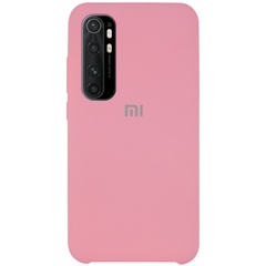 Чехол Silicone Cover (AAA) для Xiaomi Mi Note 10 Lite Розовый / Light pink