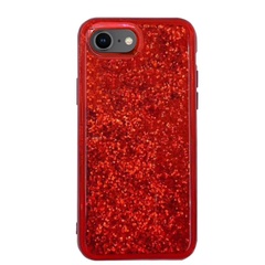 TPU+PC чохол Sparkle (glitter) для Apple iPhone 7 / 8 / SE (2020) (4.7"), Червоний