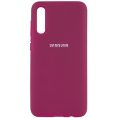 Чехол Silicone Cover Full Protective (AA) для Samsung Galaxy A50 (A505F) / A50s / A30s Красный / Rose Red