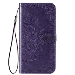 Кожаный чехол (книжка) Art Case с визитницей для Huawei Honor 8X Фиолетовый