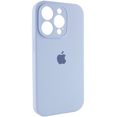 Чехол Silicone Case Full Camera Protective (AA) для Apple iPhone 13 Pro (6.1") Голубой / Lilac Blue