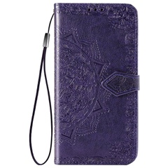 Кожаный чехол (книжка) Art Case с визитницей для Xiaomi Redmi Note 10 Pro / 10 Pro Max Фиолетовый