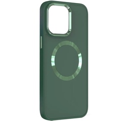TPU чохол Bonbon Metal Style with MagSafe для Samsung Galaxy A55, Зелений / Pine green