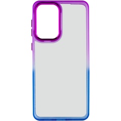 Чехол TPU+PC Fresh sip series для Samsung Galaxy A33 5G Синий / Фиолетовый