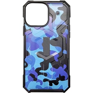 Ударопрочный чехол UAG Pathfinder with MagSafe Camo для Apple iPhone 14 Plus / 15 Plus (6.7") Синий