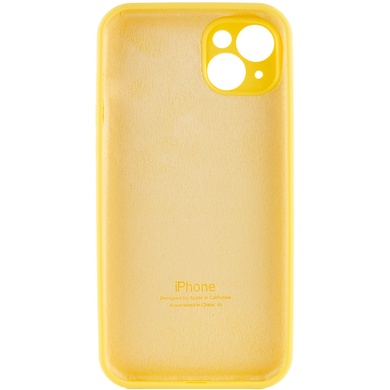 Чехол Silicone Case Full Camera Protective (AA) для Apple iPhone 13 (6.1") Желтый / Yellow