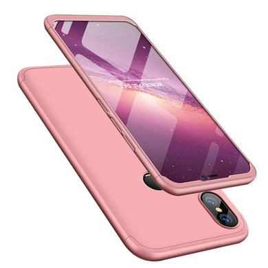 Пластикова накладка GKK LikGus 360 градусів для Huawei P20 Lite, Розовый / Rose Gold