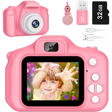 Дитяча фотокамера D32, pink