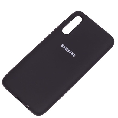 Чехол Silicone Cover Full Protective (AA) для Samsung Galaxy A70 (A705F) Черный / Black