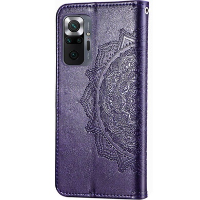 Кожаный чехол (книжка) Art Case с визитницей для Xiaomi Redmi Note 10 Pro / 10 Pro Max Фиолетовый
