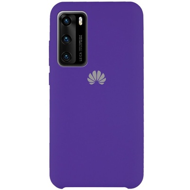 Чехол Silicone Cover (AAA) для Huawei P40, Сиреневый / Elegant Purple