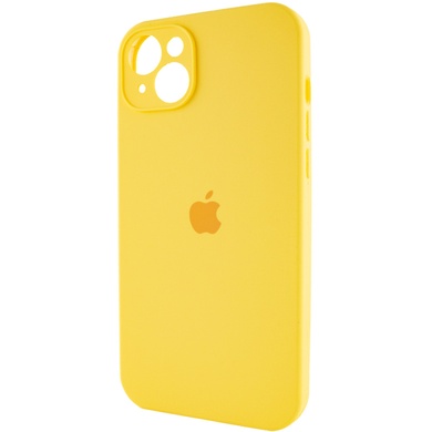 Чехол Silicone Case Full Camera Protective (AA) для Apple iPhone 13 (6.1") Желтый / Yellow