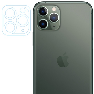 Гнучке захисне скло 0.18mm на камеру та весь блок (тех.пак) для Apple iPhone 11 Pro / 11 Pro Max, Прозорий