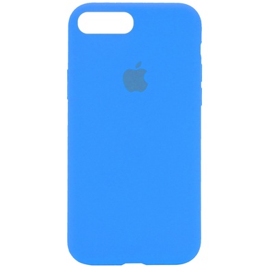 Чохол Silicone Case Full Protective (AA) для Apple iPhone 7 plus / 8 plus (5.5 "), Голубой / Blue