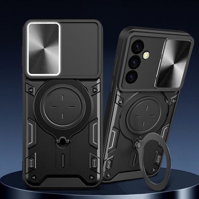 Ударопрочный чехол Bracket case with Magnetic для Samsung Galaxy S23 FE Black