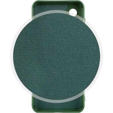 Чохол Silicone Cover Lakshmi Full Camera (A) для Samsung Galaxy S22+, Зелений / Dark Green