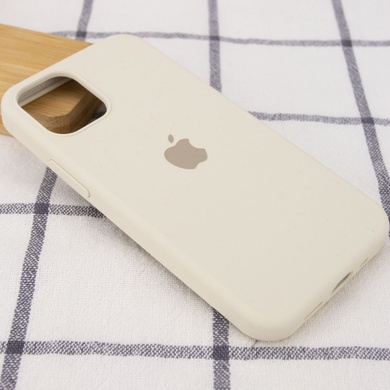 Чехол Silicone Case Full Protective (AA) для Apple iPhone 12 Pro Max (6.7") Бежевый / Antigue White
