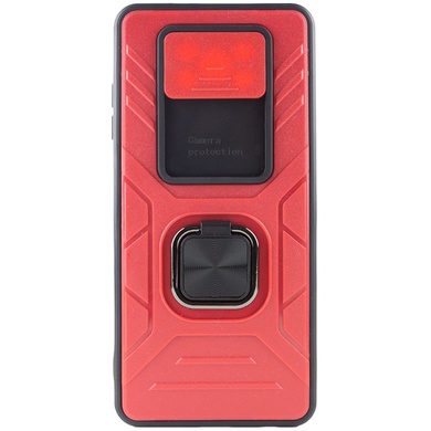Ударопрочный чехол Camshield Flash Ring для Xiaomi Poco X3 NFC / Poco X3 Pro Red