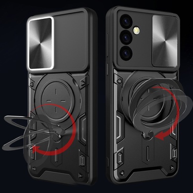 Ударопрочный чехол Bracket case with Magnetic для Samsung Galaxy S23 FE Black