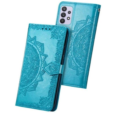 Кожаный чехол (книжка) Art Case с визитницей для Samsung Galaxy A52 4G / A52 5G / A52s Бирюзовый