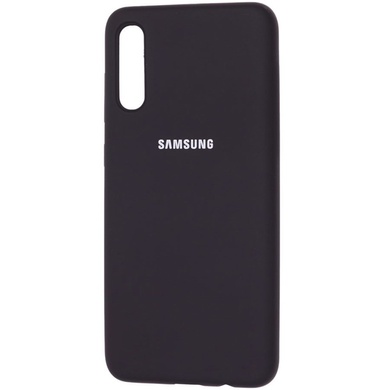 Чехол Silicone Cover Full Protective (AA) для Samsung Galaxy A70 (A705F) Черный / Black