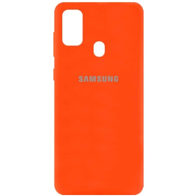 Чохол Silicone Cover Full Protective (AA) для Samsung Galaxy M30s / M21, Помаранчевий / Neon Orange