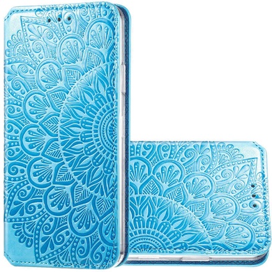 Шкіряний чохол книжка GETMAN Mandala (PU) для Samsung Galaxy S20 FE, Синий