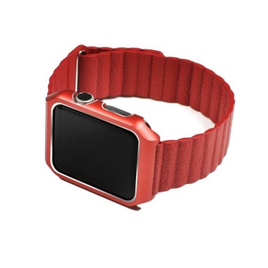 Ремінець Leather Loop Design для Apple watch 38mm/40mm, Червоний