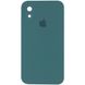 Чехол Silicone Case Square Full Camera Protective (AA) для Apple iPhone XR (6.1") Зеленый / Pine green
