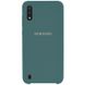 Чохол Silicone Cover (AA) для Samsung Galaxy A01, Зелений / Pine green