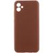 Чехол Silicone Cover Lakshmi Full Camera (AA) для Samsung Galaxy A06 Коричневый / Brown