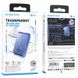 Bluetooth аудіо ресивер BOROFONE BC46 Gratified Transparent, Dark blue