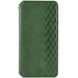 Кожаный чехол книжка GETMAN Cubic (PU) для Samsung Galaxy S21 FE Зеленый