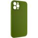 Чехол Silicone Case Full Camera Protective (AA) NO LOGO для Apple iPhone 12 Pro (6.1") Зеленый / Dark Olive