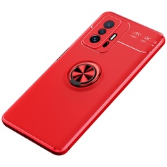 TPU чохол Deen ColorRing під магнітний тримач (opp) для Xiaomi 11T / 11T Pro, Красный / Красный