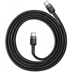 Дата кабель Baseus Cafule Type-C to Type-C Cable PD 2.0 60W (2m) (CATKLF-H) Черный / Серый