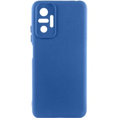 Чехол Silicone Cover Lakshmi Full Camera (A) для Xiaomi Redmi Note 10 Pro / 10 Pro Max Синий / Navy Blue