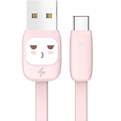 Дата кабель USAMS US-SJ232 U7 USB to Type-C (1.2m), Розовый