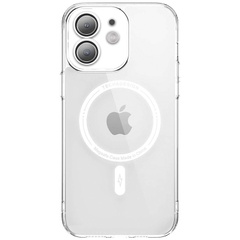 TPU+PC чехол Fullcolor with Magnetic Safe для Apple iPhone 12 (6.1") White