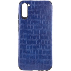 Шкіряна накладка Epic Vivi Crocodile series для Samsung Galaxy A11, Синий