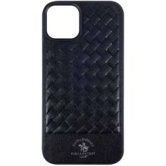Кожаный чехол Polo Santa Barbara для Apple iPhone 12 Pro / 12 (6.1") Black